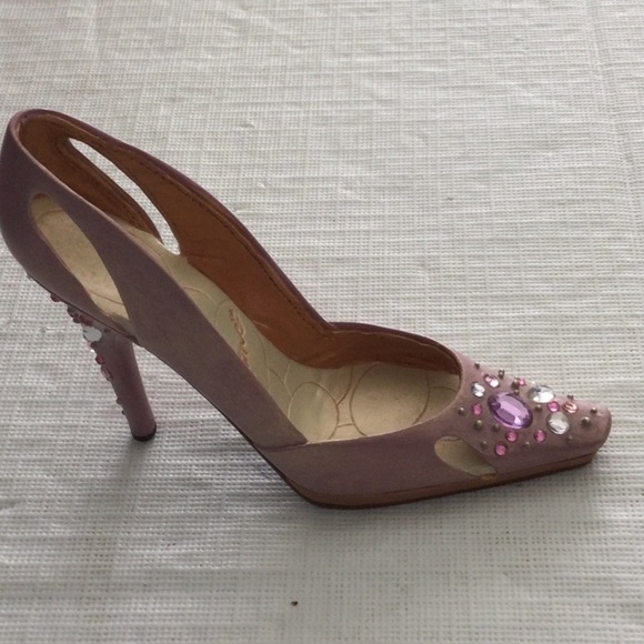 Just The Right Shoe by Raine Bling MINIATURE Fashionable shoe color color pink - Picture 1 of 7
